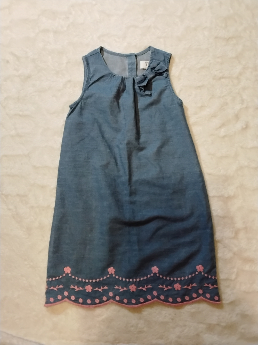 crown & ivy light blue denim girls dress